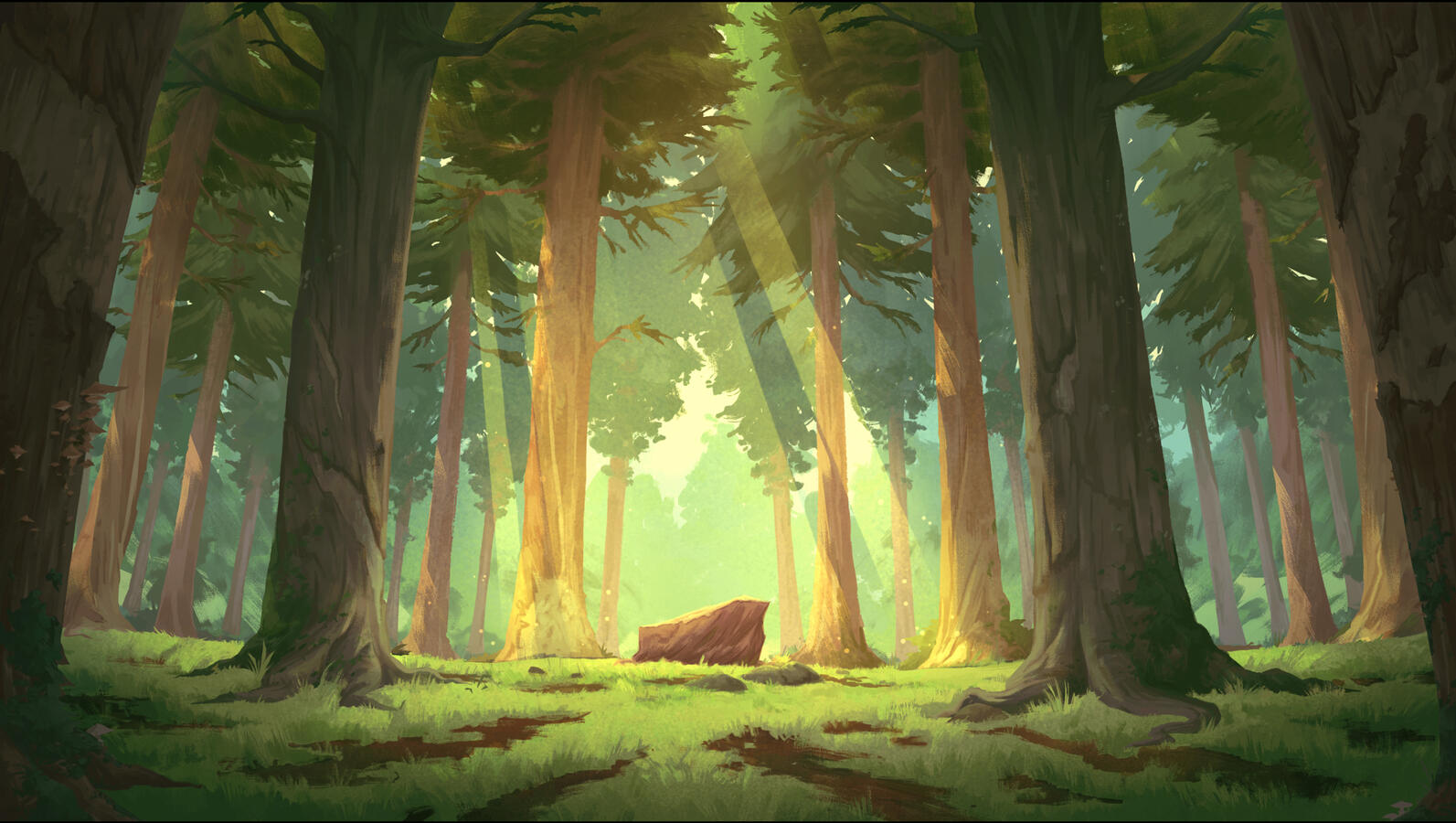 Sun-kissed Forest